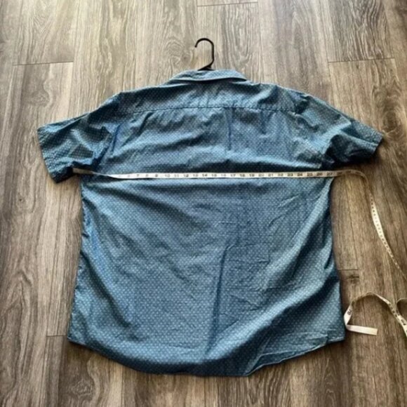 Zachary Prell Blue and White Floral Button Down - Size 2X - Picture 3 of 4